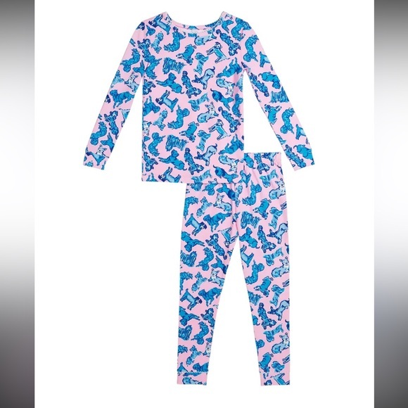 Lilly Pulitzer Other - Lilly Pulitzer “ruff night “ girls size 12 pajama set
